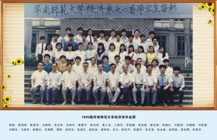 1990届华南师范大学经济系毕业照