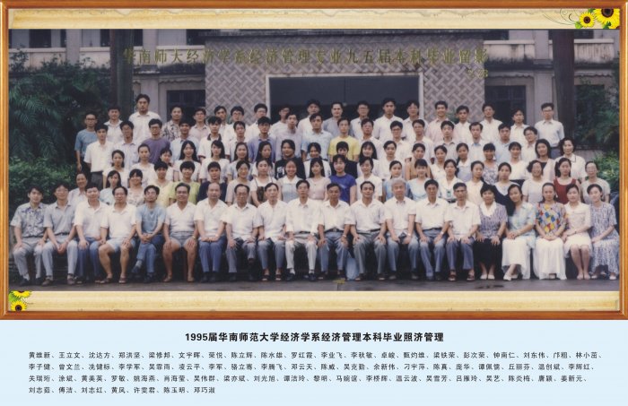 1995届华南师范大学经济学系经济管理本科毕业照