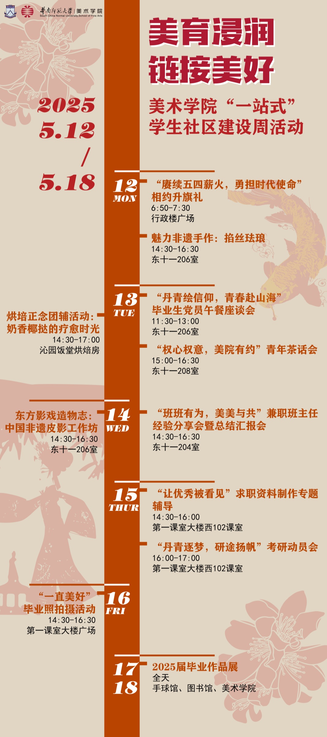 “美育浸润，链接美好”美术学院一站式学生社区建设周活动