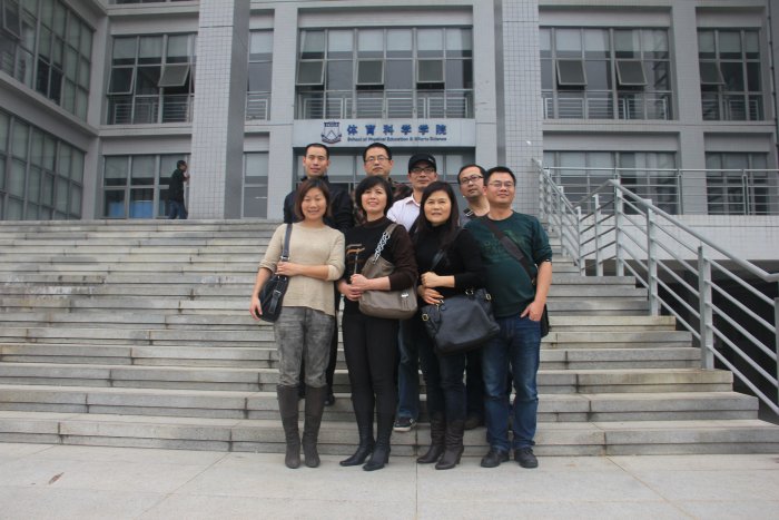 湖南科技大学体育学院交流团来我院实验示范中心参观