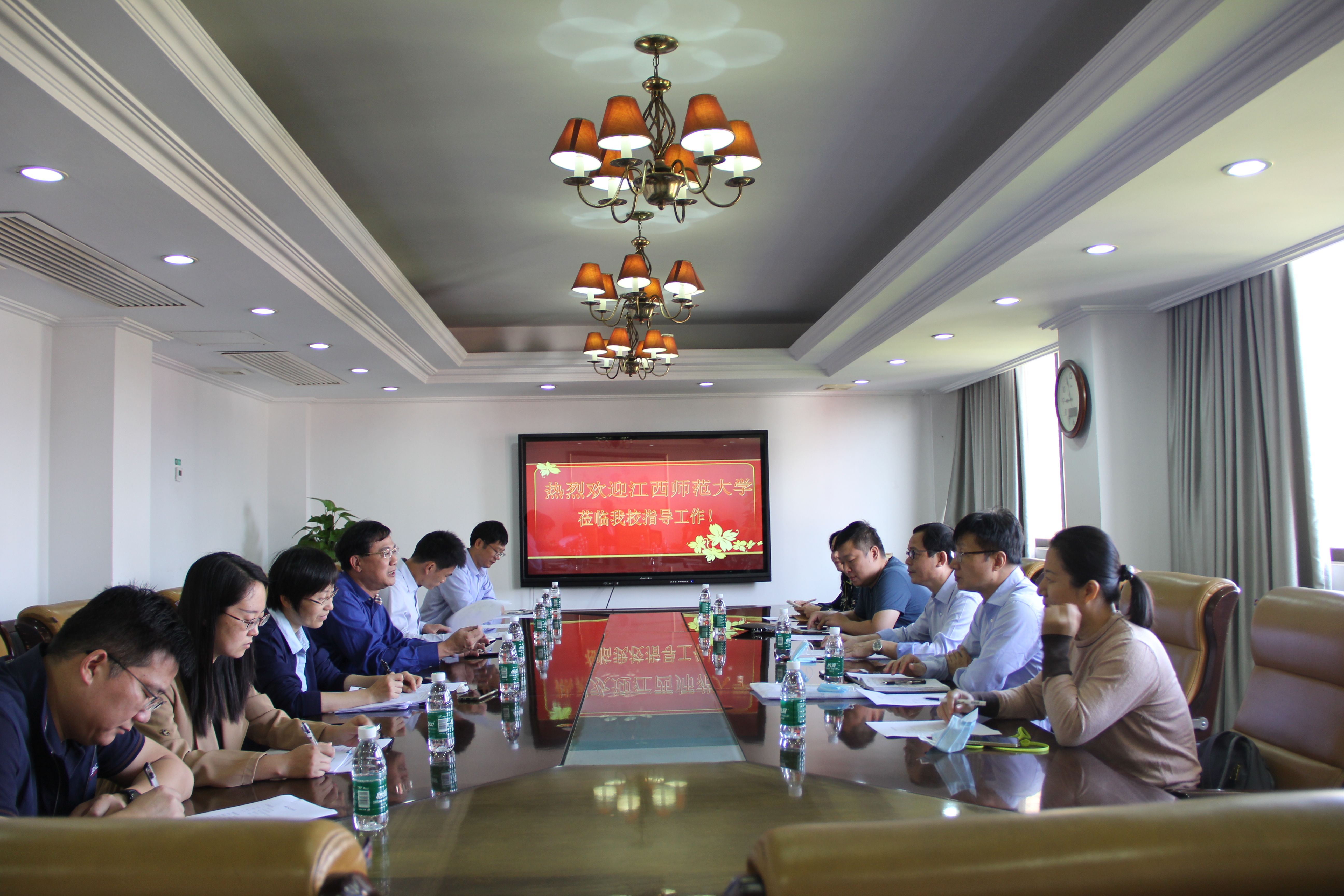 江西师范大学一行来我校交流学习